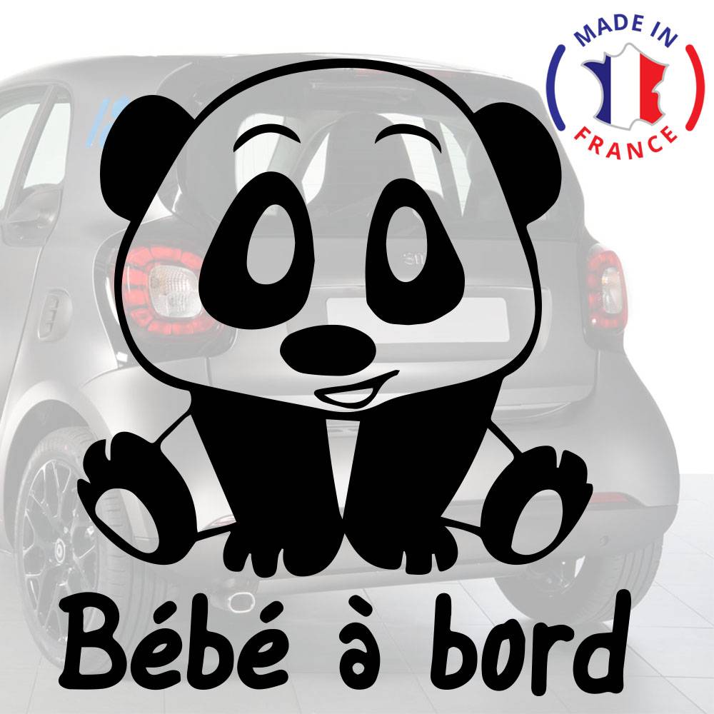 Sticker Voiture Bebe A Bord Panda Cadeaux Et Produits Derives Autocollants Bebe A Bord
